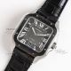 TW Factory 1-1 Replica Cartier Santos Swiss 9015 Movement Black Leather Strap Watch (3)_th.jpg